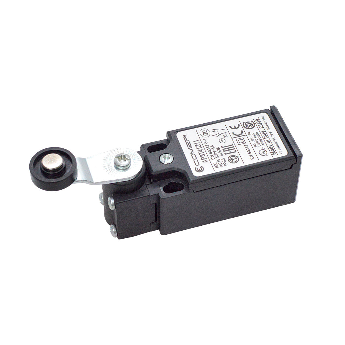 AP3T41Z11 — SWITCH INDUSTRIAL UNIDIR. AJUS.360¡ 1NA+1NC 3A 400VCA DE PALANCA CORTA Y RODILLO
