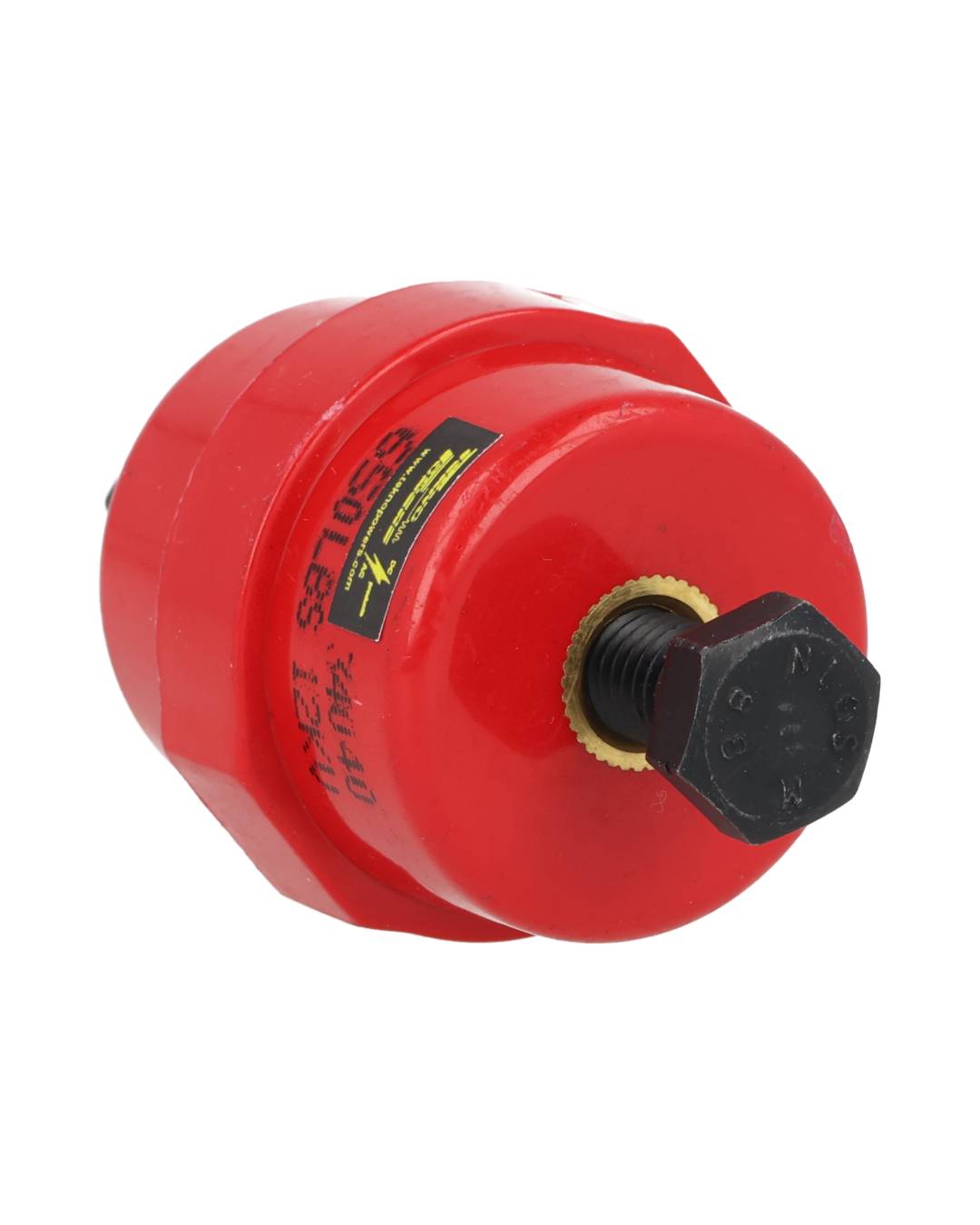 INS-40 - AISLADOR DE RESINA, AWG 40mm, ROSCA M8, CON TORNILLOS 8 X 35 PAVONADOS, AISLAMIENTO 12KV