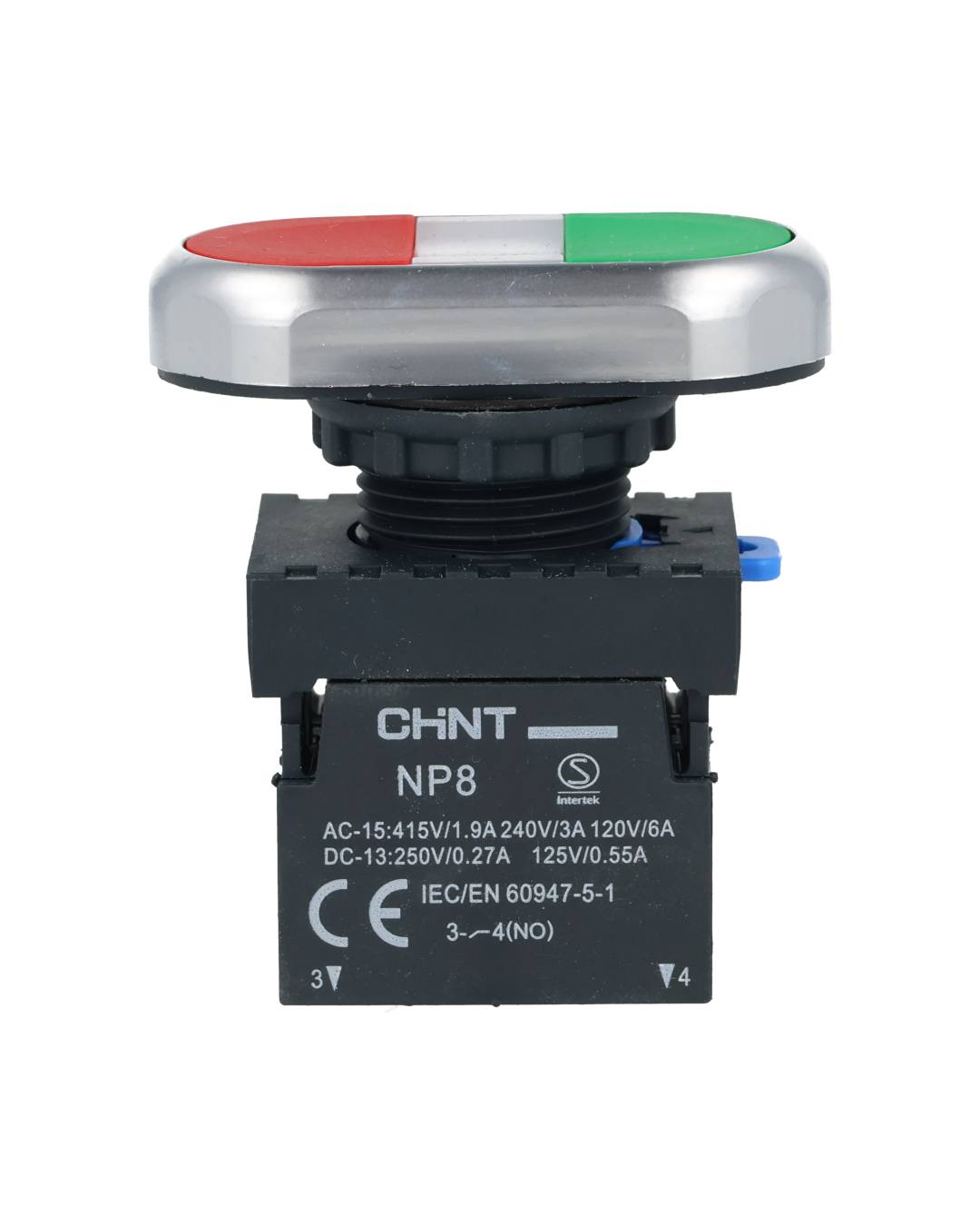 NP8-11SD — BOTONERA DOBLE ROJO VERDE CON LED 110-230V1NA-1NC *NO SON A PRUEBA DE EXPLOSION*