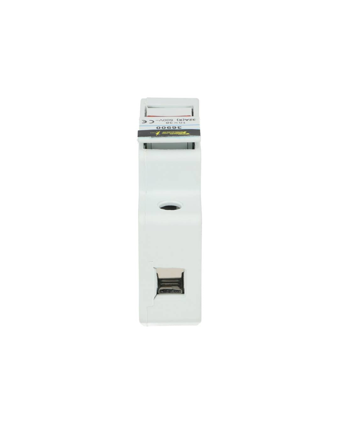 RT18L-32A - PORTAFUSIBLE CON LED 32A /500V, PARA FUSIBLE 10 X 38mm RIEL DIN