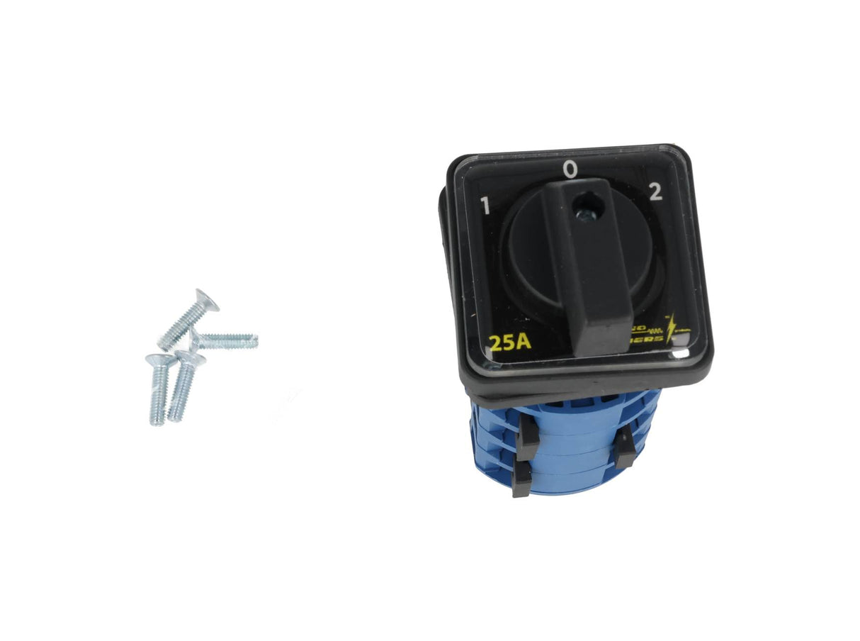 SA25-3-4 - SELECTOR 2 VELOCIDADES 3 POSICIONES (1, 0, 2) 25A48 X48mm, 240/440VCA