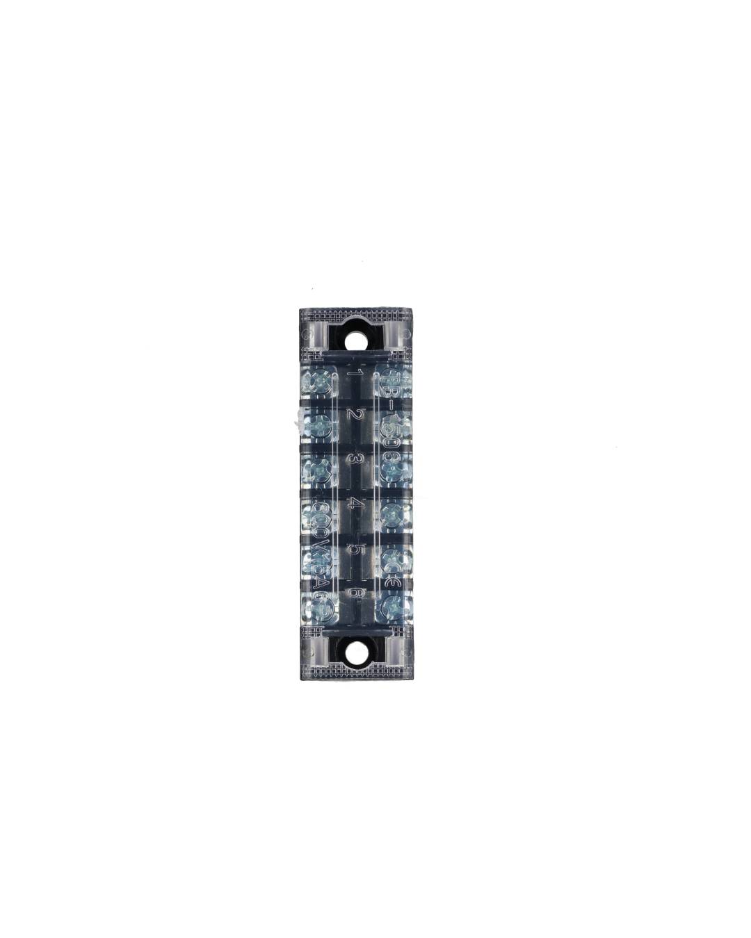 TB-1506 — BLOQUE DE TERMINALES MONTAJE FIJO 15AMP6 POLOS, 600V, CALIBRE 16 AWG, 100¡C (A PRUEBA DE FUEGO) , 17x72x22mm