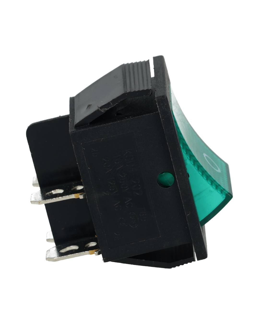 TP-321-GL — INTERRUPTOR ILUMINADO VERDE 2P1T 16/20A, 110/220VCA, 30X22mm 4 TERMINALES