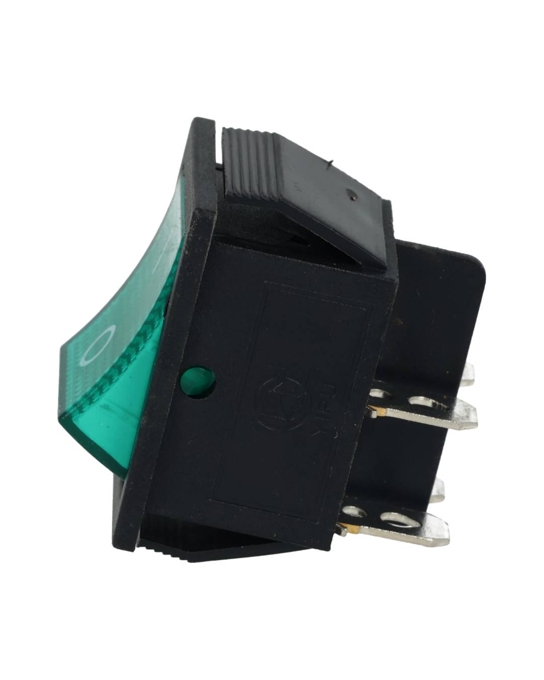 TP-321-GL — INTERRUPTOR ILUMINADO VERDE 2P1T 16/20A, 110/220VCA, 30X22mm 4 TERMINALES