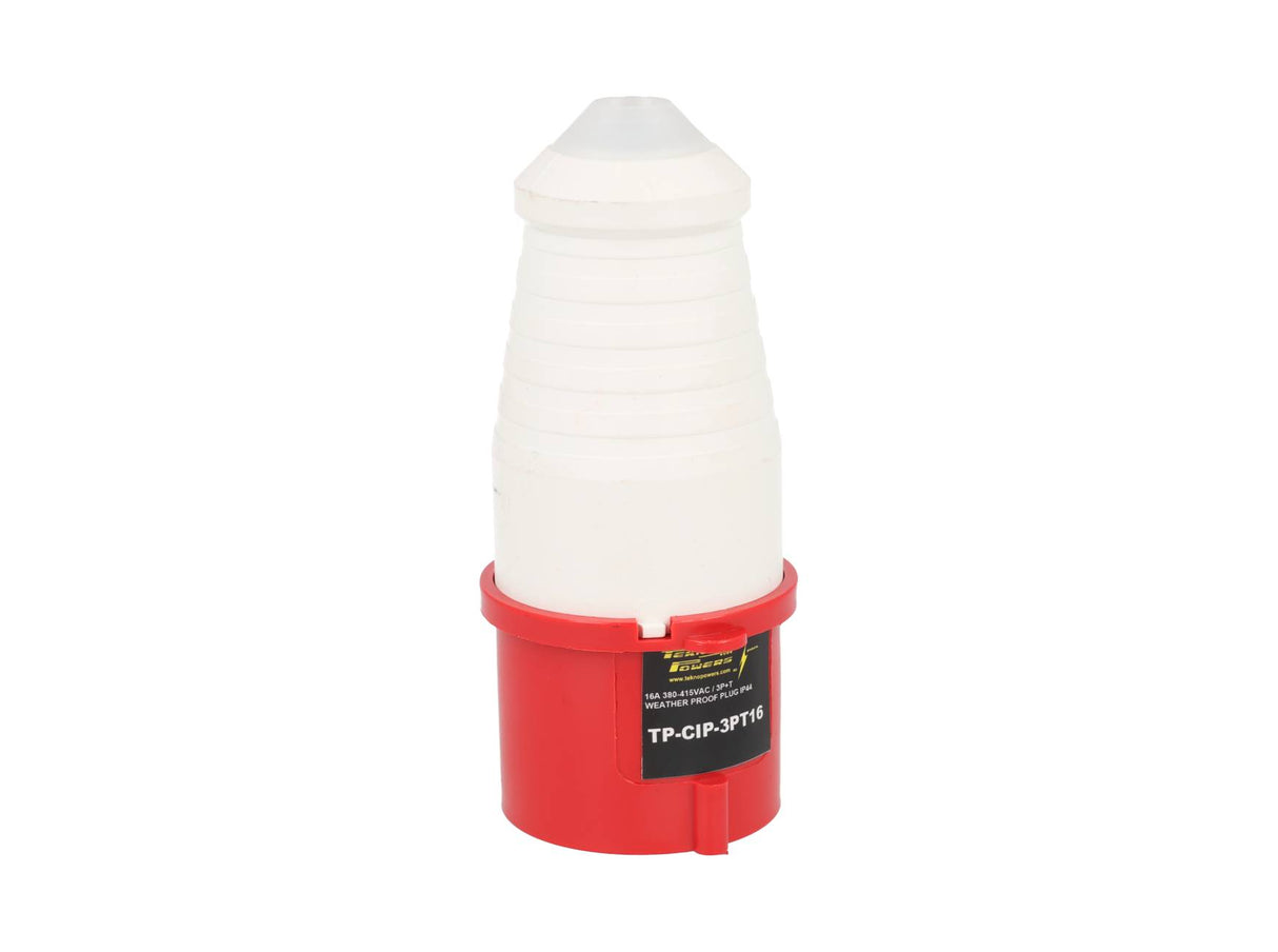 TP-CIP-3PT16 — CONECTOR INDEPENDIENTE MACHO PARA EXTENSION 3P+T 16A415VCA, ( PARA HEMBRAS #TP-CIS-3PT16E/TP-CIS-3PT16H/TP-CIS-3PT16S)