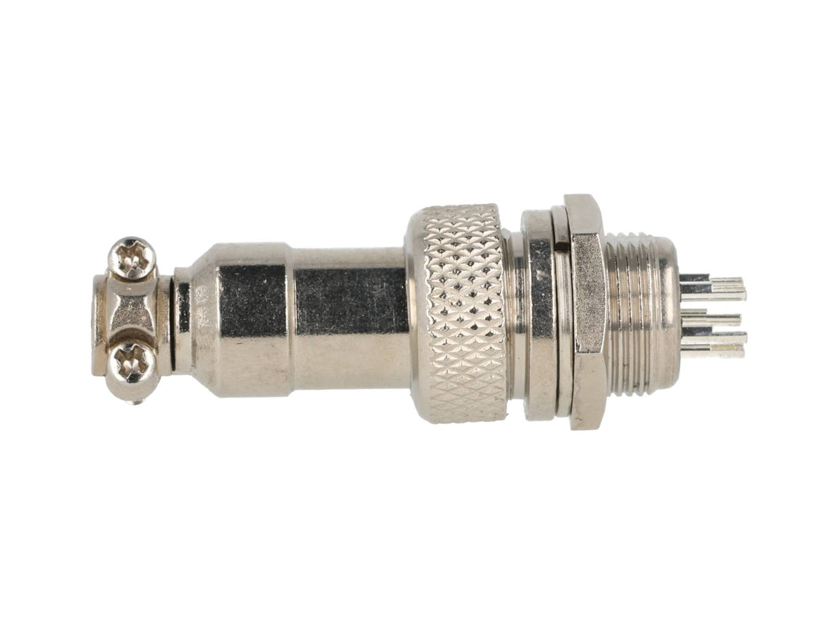 TP-GX12-5P — CONECTORES (PAR) GX12 5 PIN MACHO/HEMBRAPARA PANEL Y EXTENSION 5A/125VCA, 12mm