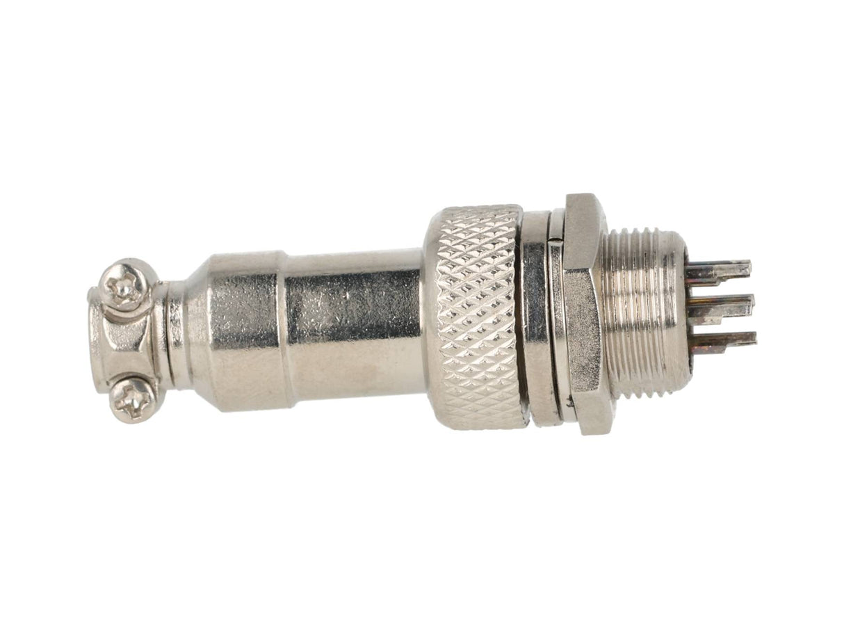 TP-GX12-6P — CONECTORES (PAR) GX12 6PIN MACHO/HEMBRAPARA PANEL Y EXTENSION 4A/125VCA, 12mm