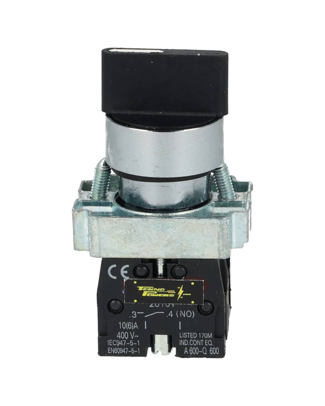 TP-R22-3 — SELECTOR 3POS 22mm 2NA 10A 400V*NO SON A PRUEBA DE EXPLOSION*