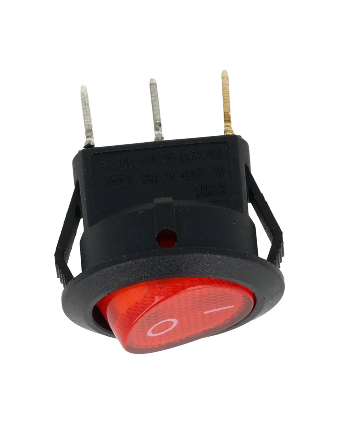 TP-RS-R — INTERRUPTOR REDONDO 3 TERM. ON-OFF ROJO