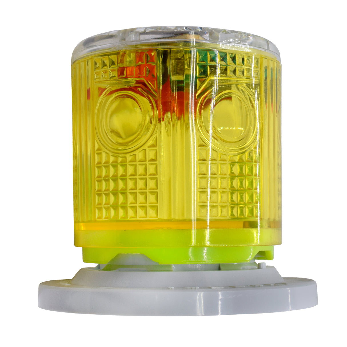 TP-SLS-YB — TORRETA SOLAR AMARILLA C/BASE 50 DESTELLOS /MIN.IP67 DISTANCIA DE VISION EN LA OBSCURIDAD 400 MTS