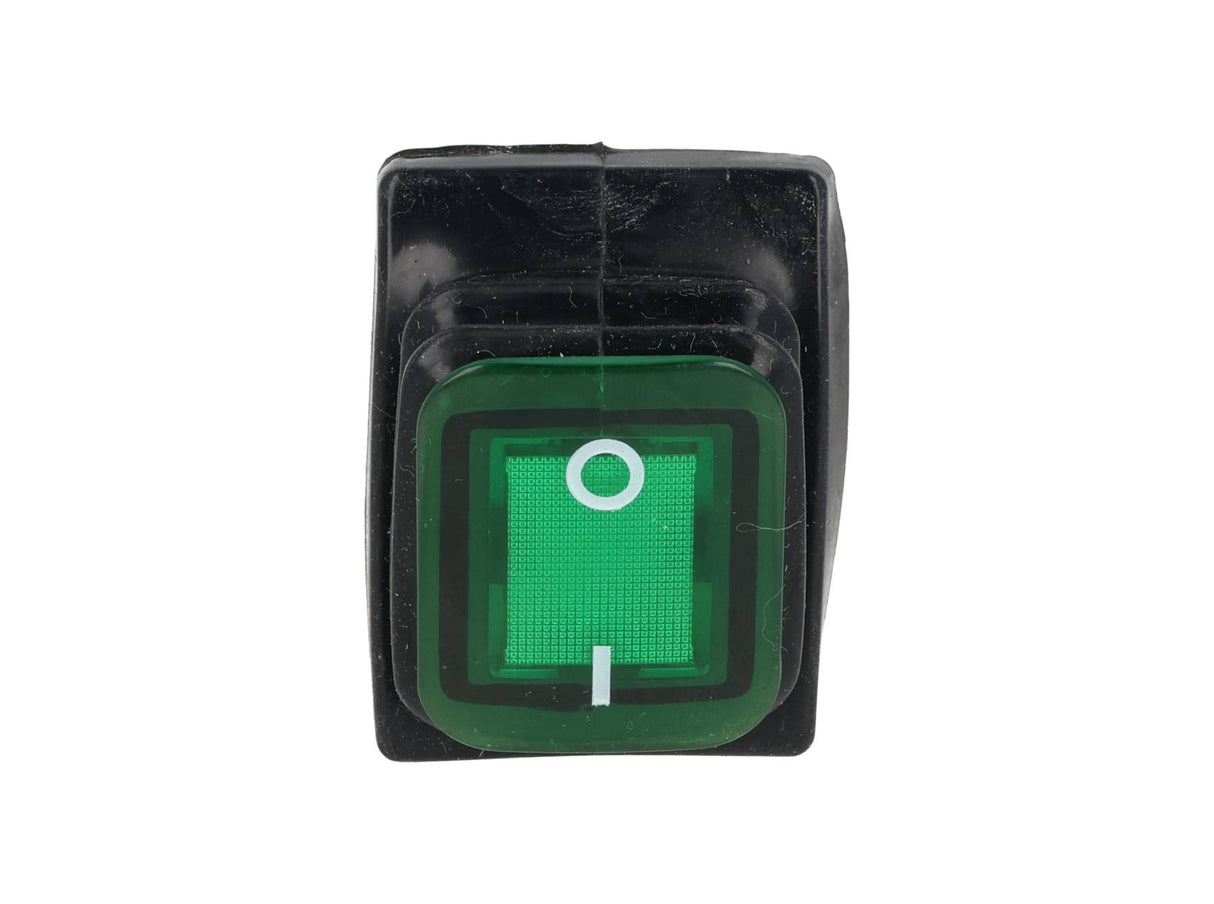 TP-T85-GL — SWITCH ILUMINADO VERDE 2P1T, LED 110VCA30A/250VCA, IP67, SELLADO, 30X22mm