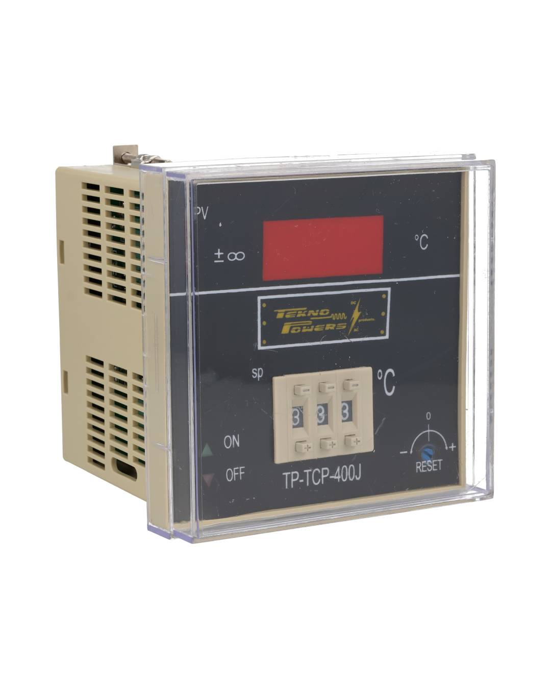 TP-TCP-400J — CONTROLADOR DE TEMPERATURA PROPORCIONAL 85/242VCA, 400¡C 3 DIGITOS 1 CONTACTO 10A, 95X95mm CON TERMOPAR J
