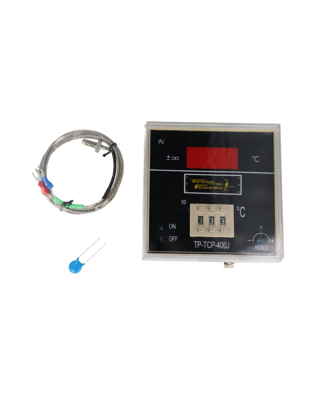 TP-TCP-400J — CONTROLADOR DE TEMPERATURA PROPORCIONAL 85/242VCA, 400¡C 3 DIGITOS 1 CONTACTO 10A, 95X95mm CON TERMOPAR J
