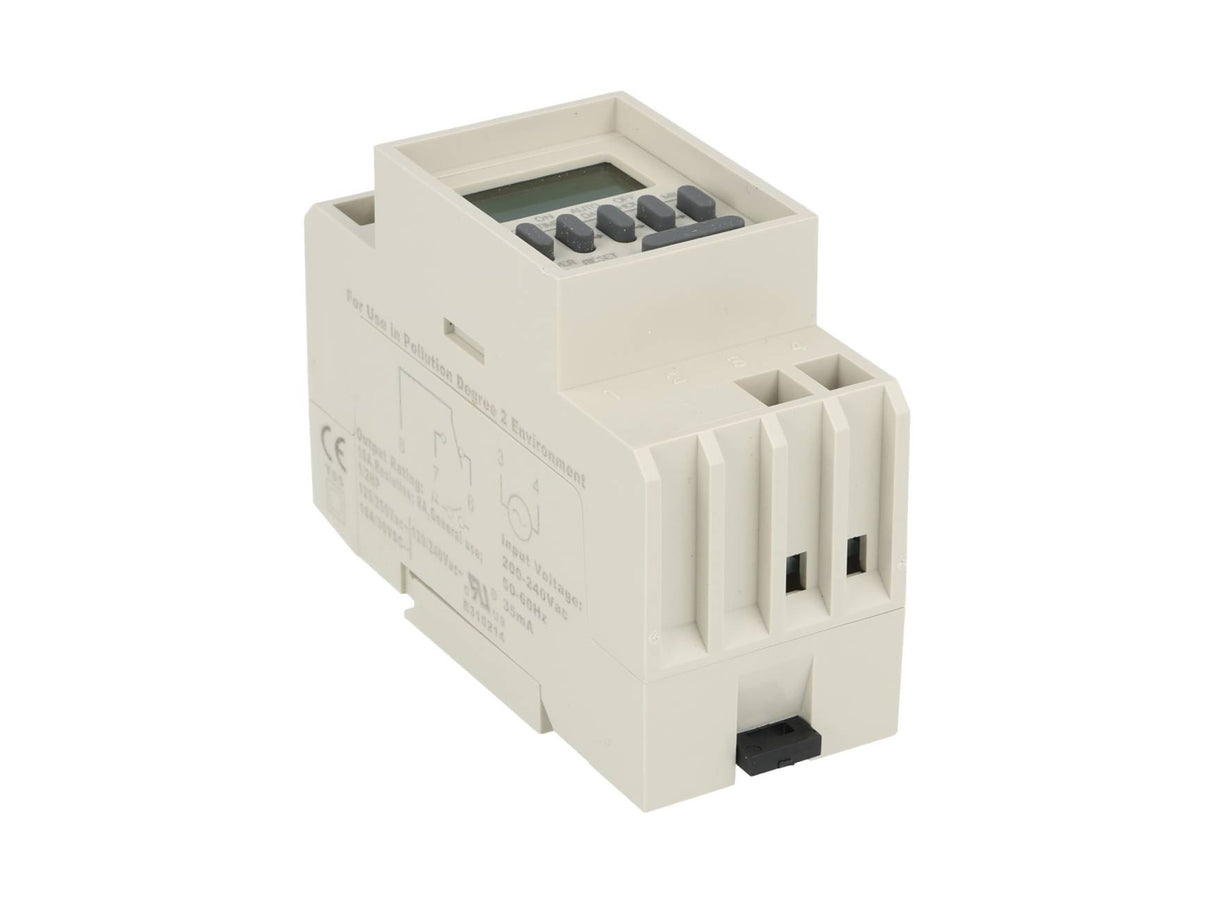 TP-TM848-2 — TIMER D SEMANAL, 220VCA, 8/ON-8/OFF, 1CON 16AMP.AC1, 3AMP./AC2, BAT.RESP.36H, DIN RIEL