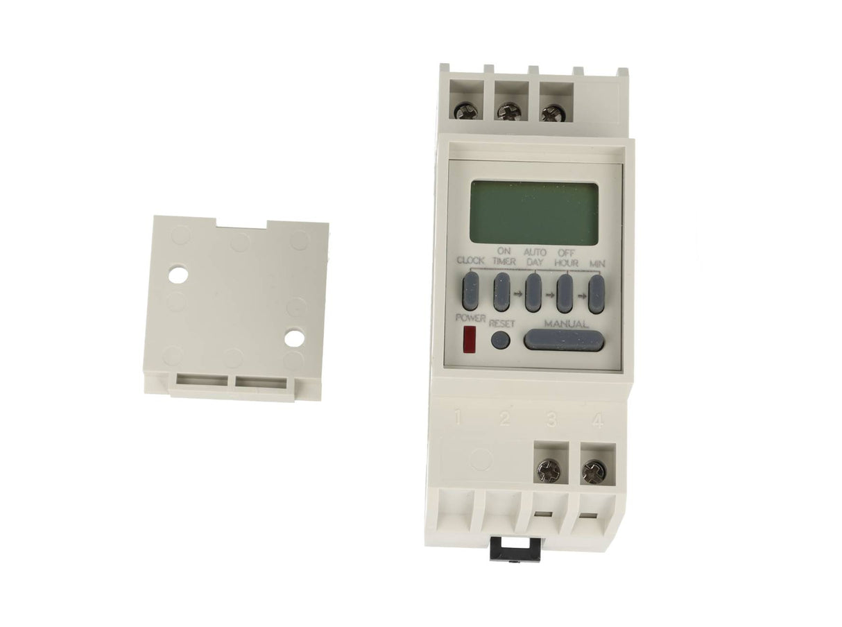 TP-TM848-2 — TIMER D SEMANAL, 220VCA, 8/ON-8/OFF, 1CON 16AMP.AC1, 3AMP./AC2, BAT.RESP.36H, DIN RIEL