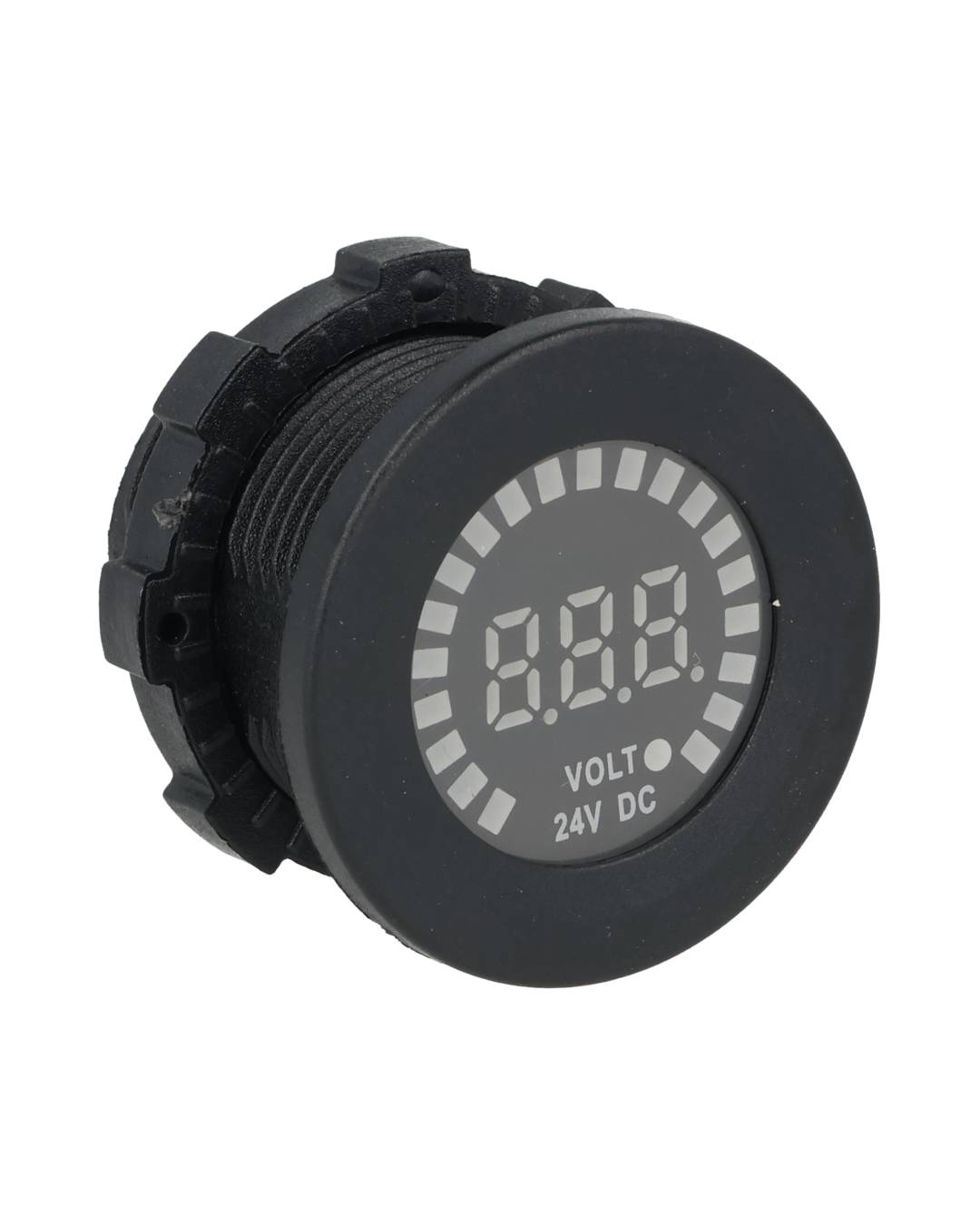 TP-V24 — VOLTIMETRO INDICADOR CARGA DE BATERIA 24VCD ANALOGO/DIGITAL, RESTADO NDO 28mm