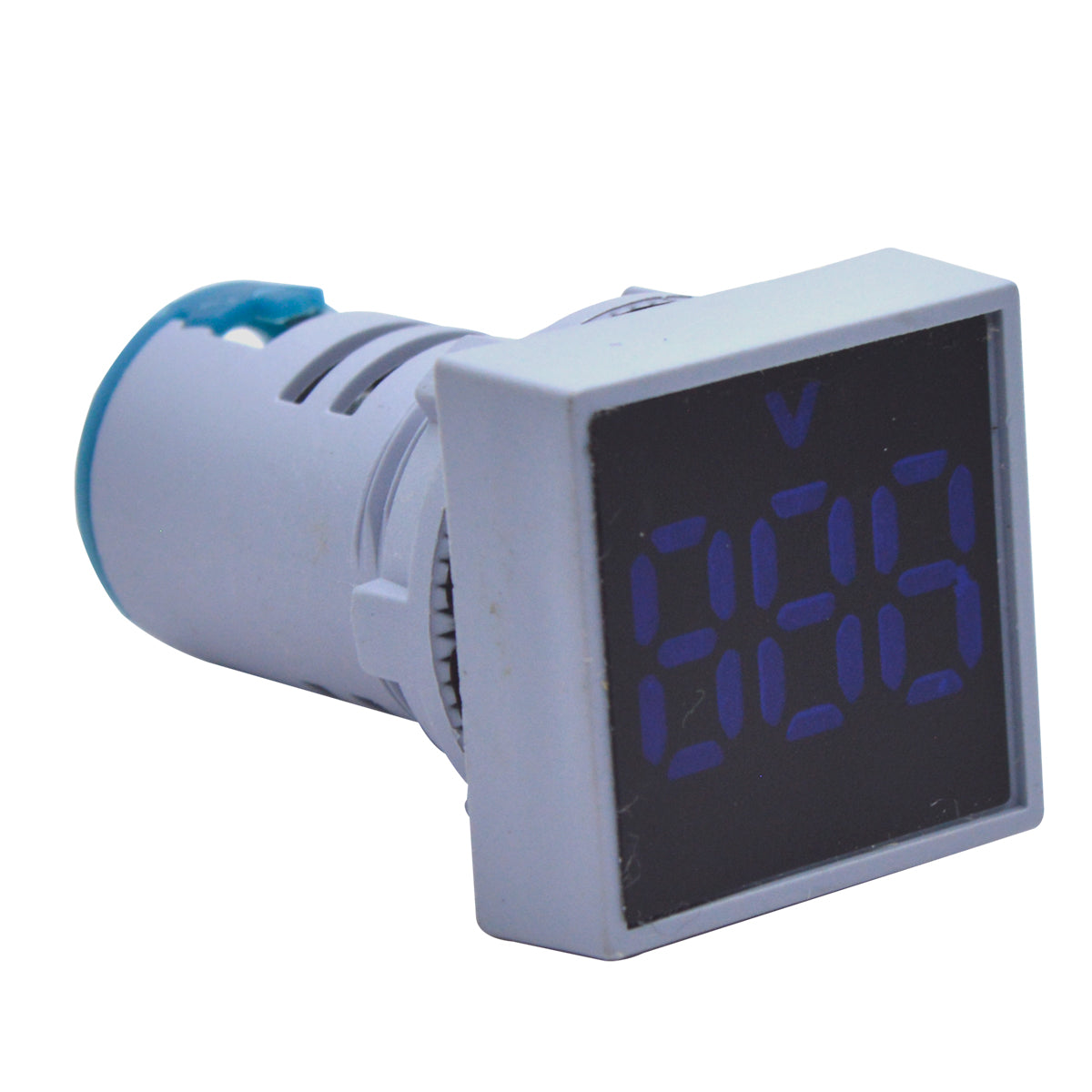 TP-V52 | VOLTIMETRO DIGITAL 3 DIGITOS 12-500VCA22mm (CUADRADO) AZUL
