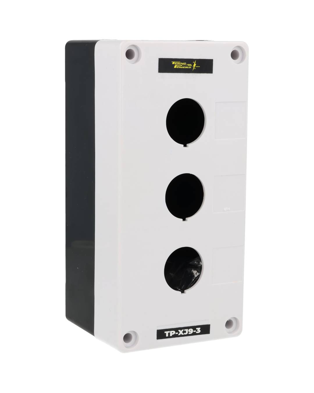 TP-XJ9-3 — CAJA PLASTICA P/PULSADOR 3 BARRENOS 22MM