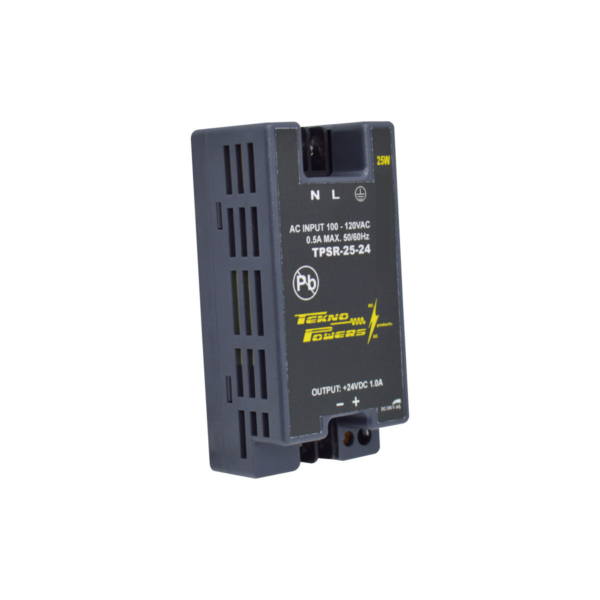 TPSR-25-24 — FUENTE DE VOLTAJE PARA RIEL 24VCD 1.04A 25W90-264VAC 106X55X43 mm.