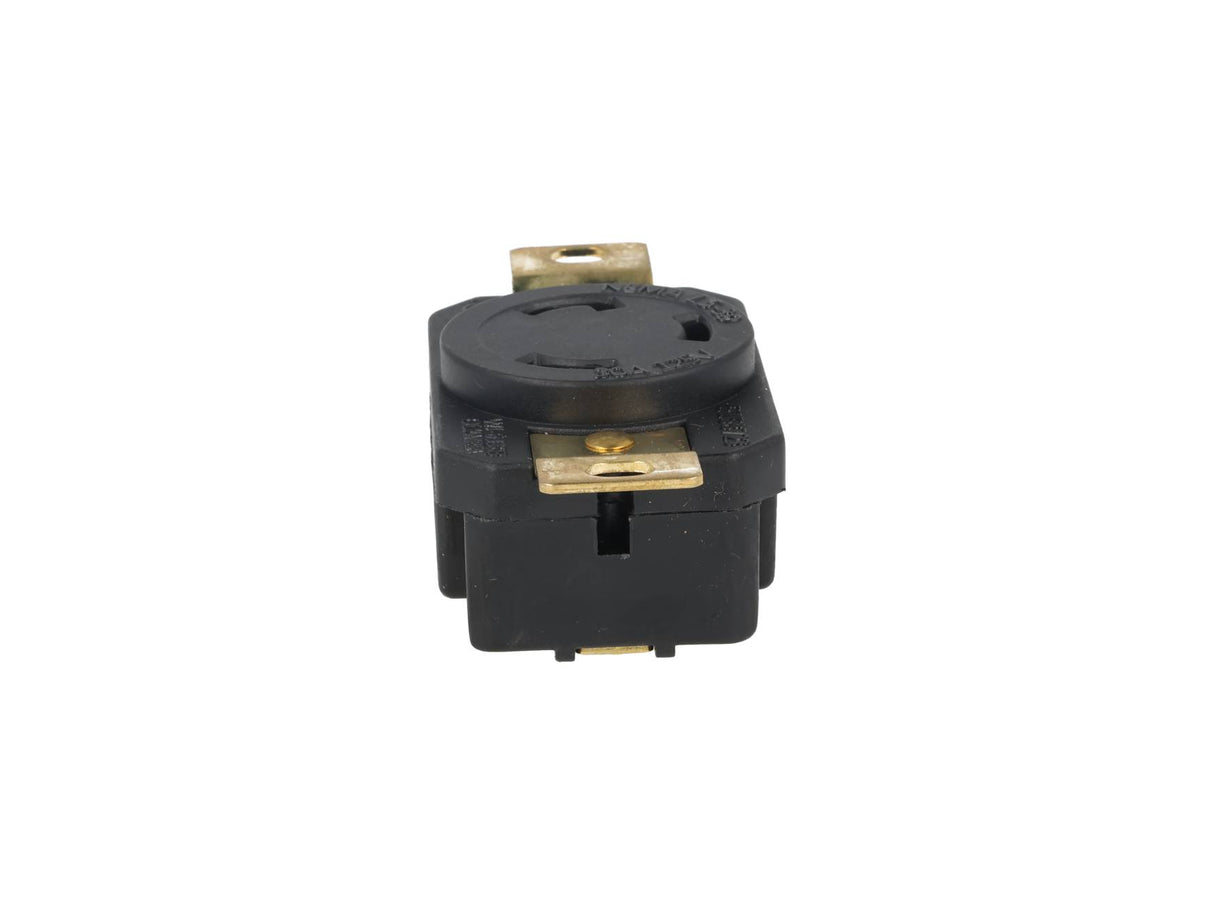 WJ-6330B | CONTACTO INDUSTRIAL CON SEGURO 30A/125VCA2 POLOS (1 PHASE) + TIERRA, MONTAJE A PANEL