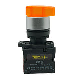BKJ2565 — SELECTOR 2 POS.1NA/1NC 22mm LED AMARILLOCAPACIDAD DE CONTACTOS CA110-660/15A, CD110/6A *NO SON A PRUEBA DE EXPLOSION*