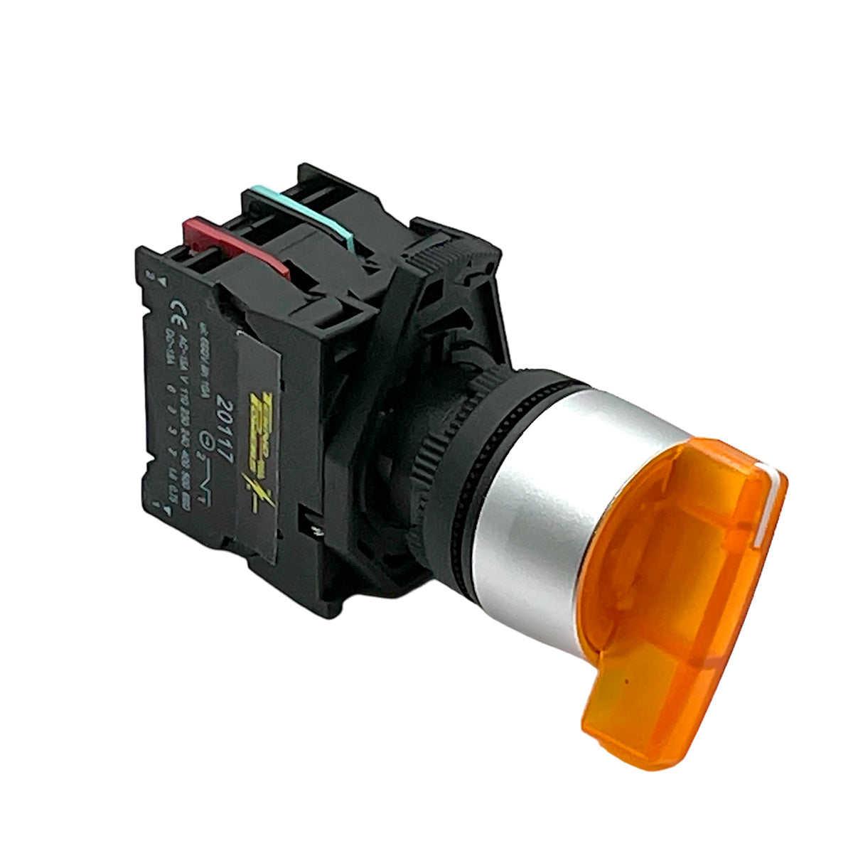 BKJ2565 — SELECTOR 2 POS.1NA/1NC 22mm LED AMARILLOCAPACIDAD DE CONTACTOS CA110-660/15A, CD110/6A *NO SON A PRUEBA DE EXPLOSION*