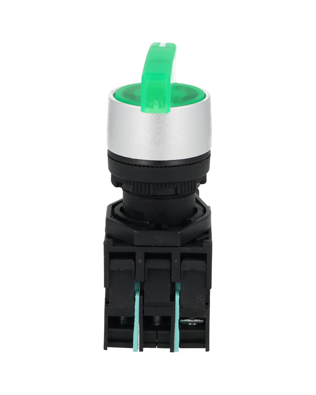 BKJ3365 — SELECTOR 3 POS.2NA/1NC 22mm LED VERDE CAPACIDAD DE CONTACTOS MANETA LARGA CA110-660/15A, CD110/6A *NO SON A PRUEBA DE EXPLOSION*