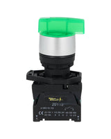 BKJ3365 — SELECTOR 3 POS.2NA/1NC 22mm LED VERDE CAPACIDAD DE CONTACTOS MANETA LARGA CA110-660/15A, CD110/6A *NO SON A PRUEBA DE EXPLOSION*