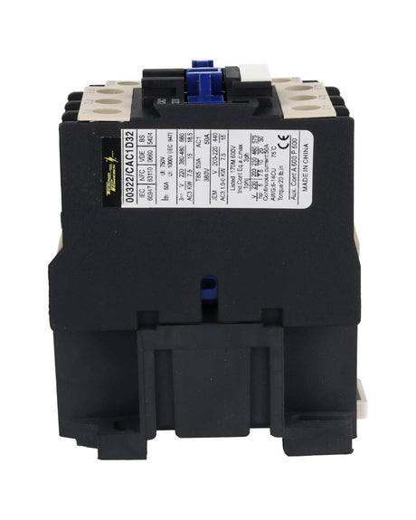 CAC-3220 — CONTACTOR 32A-CA3 50A-CA1 ANTS LC3250-20220VCA, TRABAJO LIVIANO, CONTACTO AUXILIAR 1NA