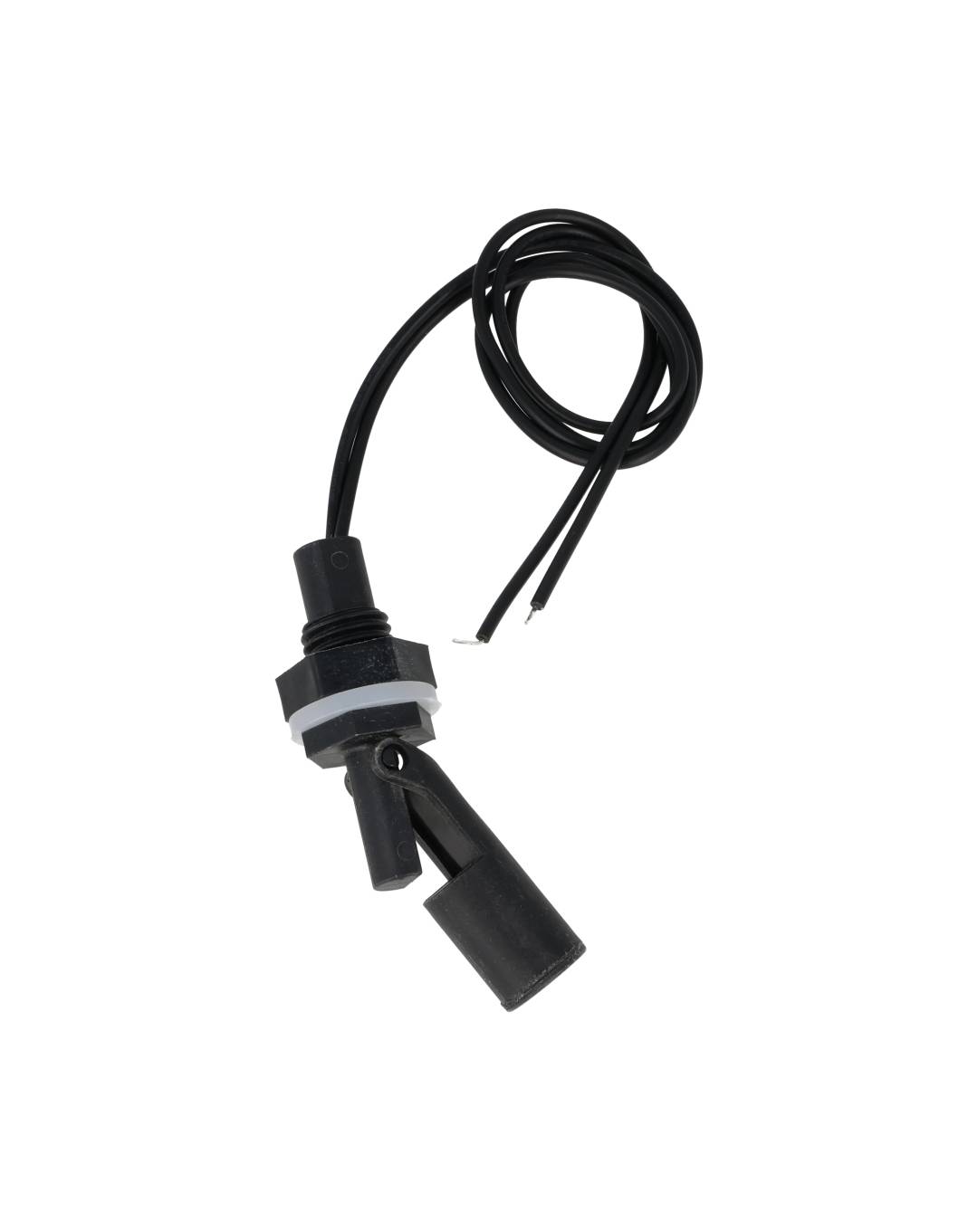 HT-PP-11 — FLOTADOR DE NIVEL MINI 80mm PLASTICO ABS100VCDE 0.5AMP., -10 A 85 GRADOS CELCIUS, ROSCA 3/4