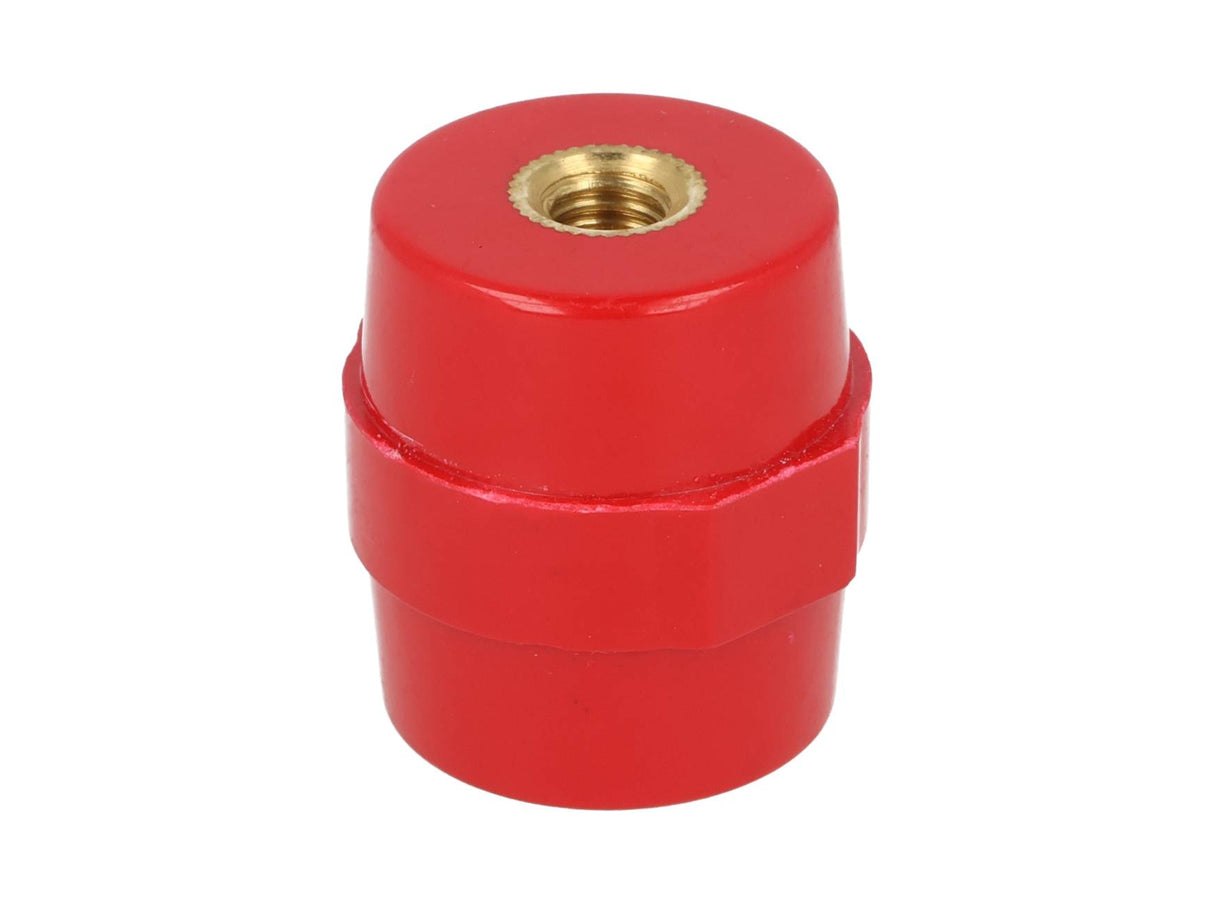 INS-35 — AISLADOR DE RESINA, AWG 35mm, ROSCA M8, CON TORNILLOS 8 X 35 PAVONADOS, AISLAMIENTO 10KV