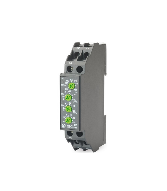 MD21DF — DETECTOR DE VOLTAJE, ALTO/BAJO/CAIDA FASE, SALIDA RELEVADOR, 110-220VCA AJUSTE, 208-220-380-400-415-440-480 VCA