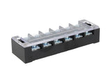 TB-4506 — BLOQUE DE TERMINALES MONTAJE FIJO 45 AMP6 POLOS, 600V, CALIBRE 12 AWG, 100¡C (A PRUEBA DE FUEGO) ,  24x120x38mm
