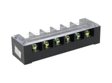 TB-6006 — BLOQUE DE TERMINALES MONTAJE FIJO 60AMP6 POLOS, 600V, CALIBRE 10 AWG, 100¡C (A PRUEBA DE FUEGO) , 31x127x38mm