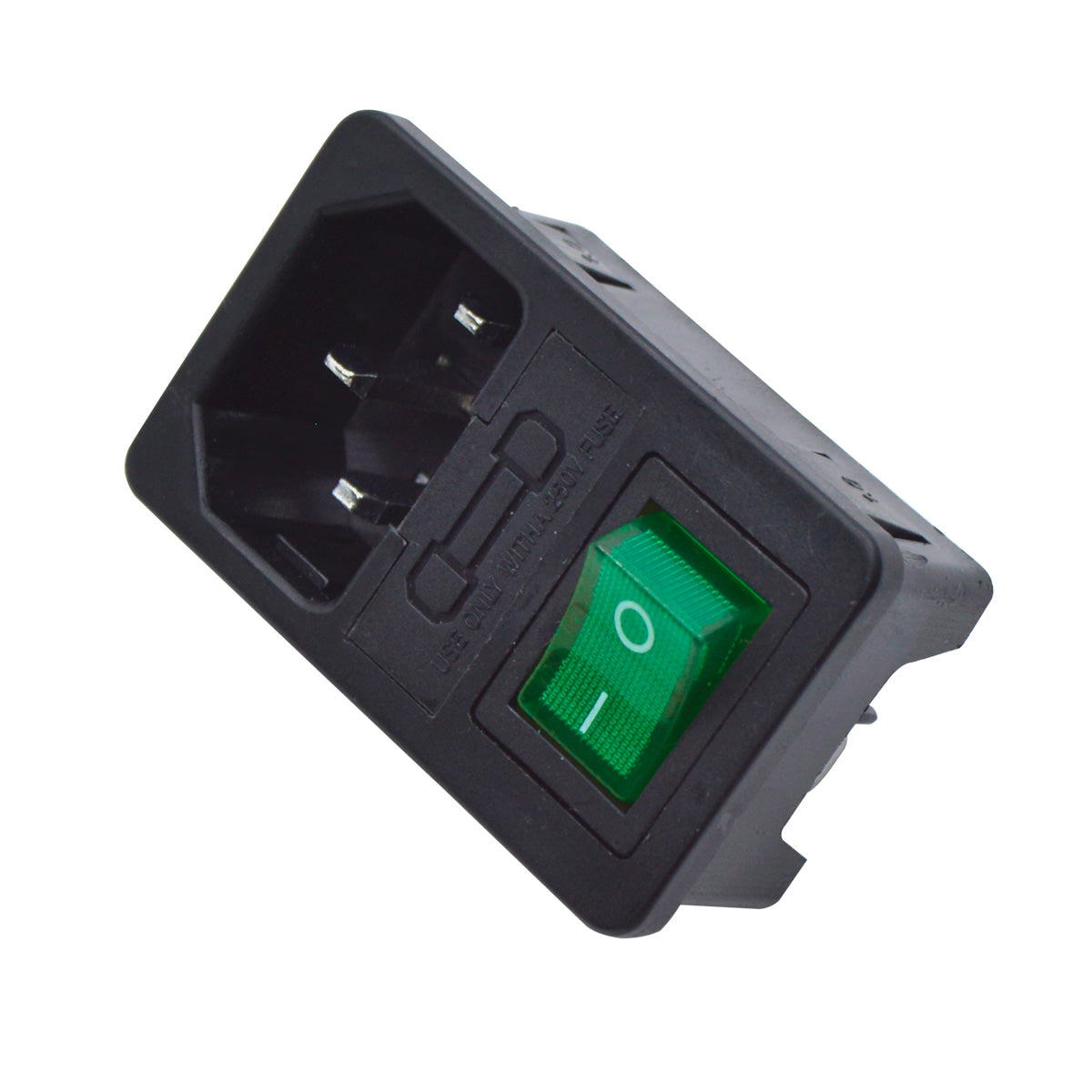 TP-CF-G — INTERRUPTOR CON FUSIBLE Y CONECTOR PARA GABINETE, 125VCA/10AMP.COLOR VERDE