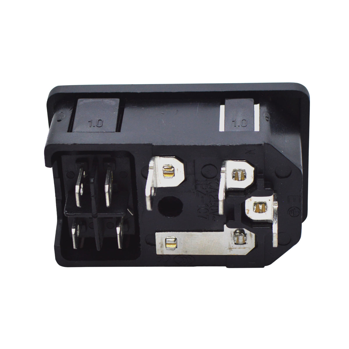 TP-CF-G — INTERRUPTOR CON FUSIBLE Y CONECTOR PARA GABINETE, 125VCA/10AMP.COLOR VERDE