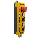 TP-COBE-4B — ESTACION COLGANTE DE BOTONES, 4NA + 1NC, PULSADOR DE EMERGENCIA, 10 (6) A/400V, 2 BLANCOS, 2 NEGROS, 10A/660VAC *NO SON A PRUEBA DE EXPLOSION*