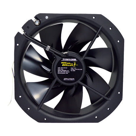 TP-FAN20-280BE - VENTILADOR CON BALERO 220VCA 280X280X80mm 2400-2650RPM, CFM=1341/1512, 0.55A REJILLA 280M (NO INCLUIDA)