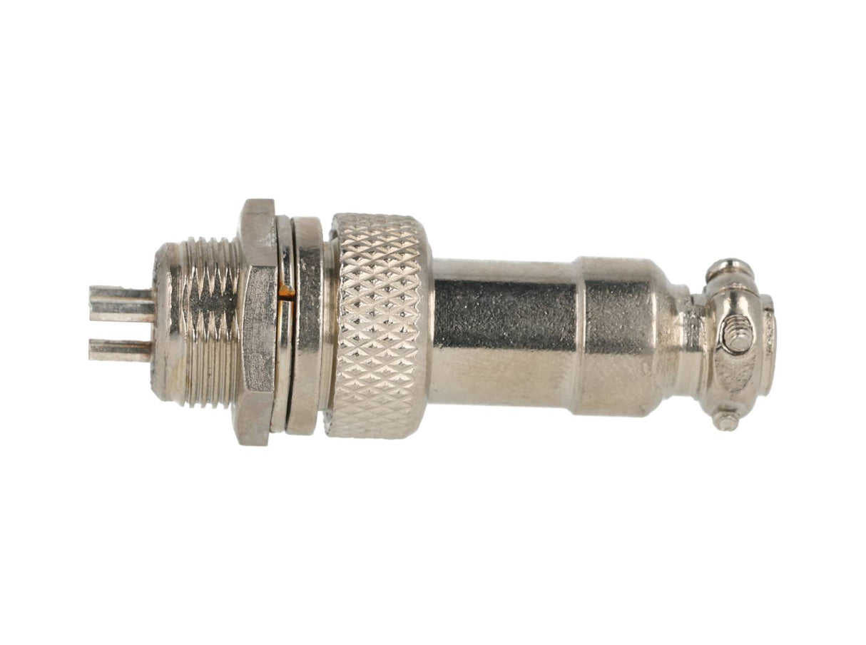 TP-GX12-3P — CONECTORES (PAR) GX12 3 PIN MACHO/HEMBRAPARA PANEL Y EXTENSION 7A/125VCA, 12mm
