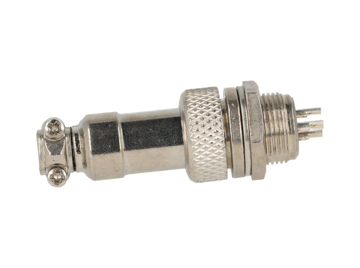 TP-GX12-3P — CONECTORES (PAR) GX12 3 PIN MACHO/HEMBRAPARA PANEL Y EXTENSION 7A/125VCA, 12mm