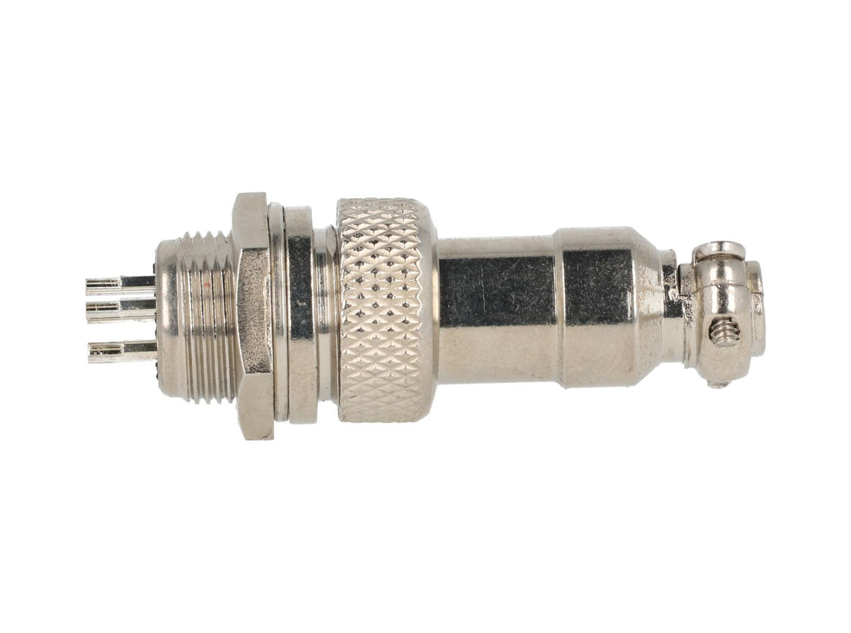 TP-GX12-5P — CONECTORES (PAR) GX12 5 PIN MACHO/HEMBRAPARA PANEL Y EXTENSION 5A/125VCA, 12mm