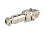 TP-GX12-6P — CONECTORES (PAR) GX12 6PIN MACHO/HEMBRAPARA PANEL Y EXTENSION 4A/125VCA, 12mm