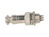 TP-GX12-6P — CONECTORES (PAR) GX12 6PIN MACHO/HEMBRAPARA PANEL Y EXTENSION 4A/125VCA, 12mm