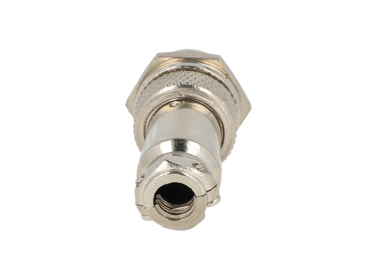 TP-GX16-3P — CONECTORES (PAR) GX16 3 PIN MACHO/HEMBRAPARA PANEL Y EXTENCION 7A/125VCA 16mm