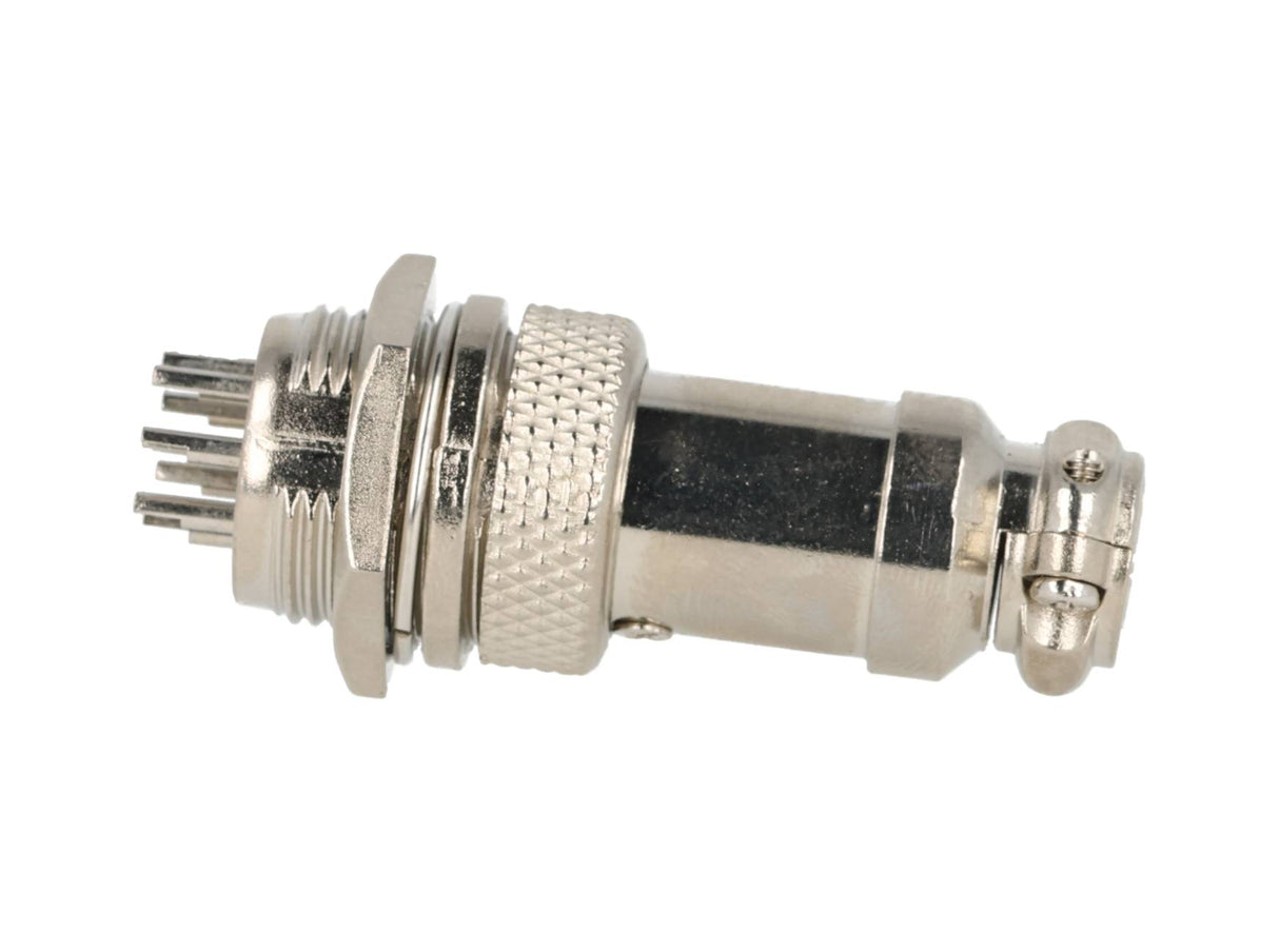 TP-GX16-8P — CONECTORES (PAR) GX16 8 PIN MACHO/HEMBRAPARA PANEL Y EXTENSION 4A/125VCA 16mm