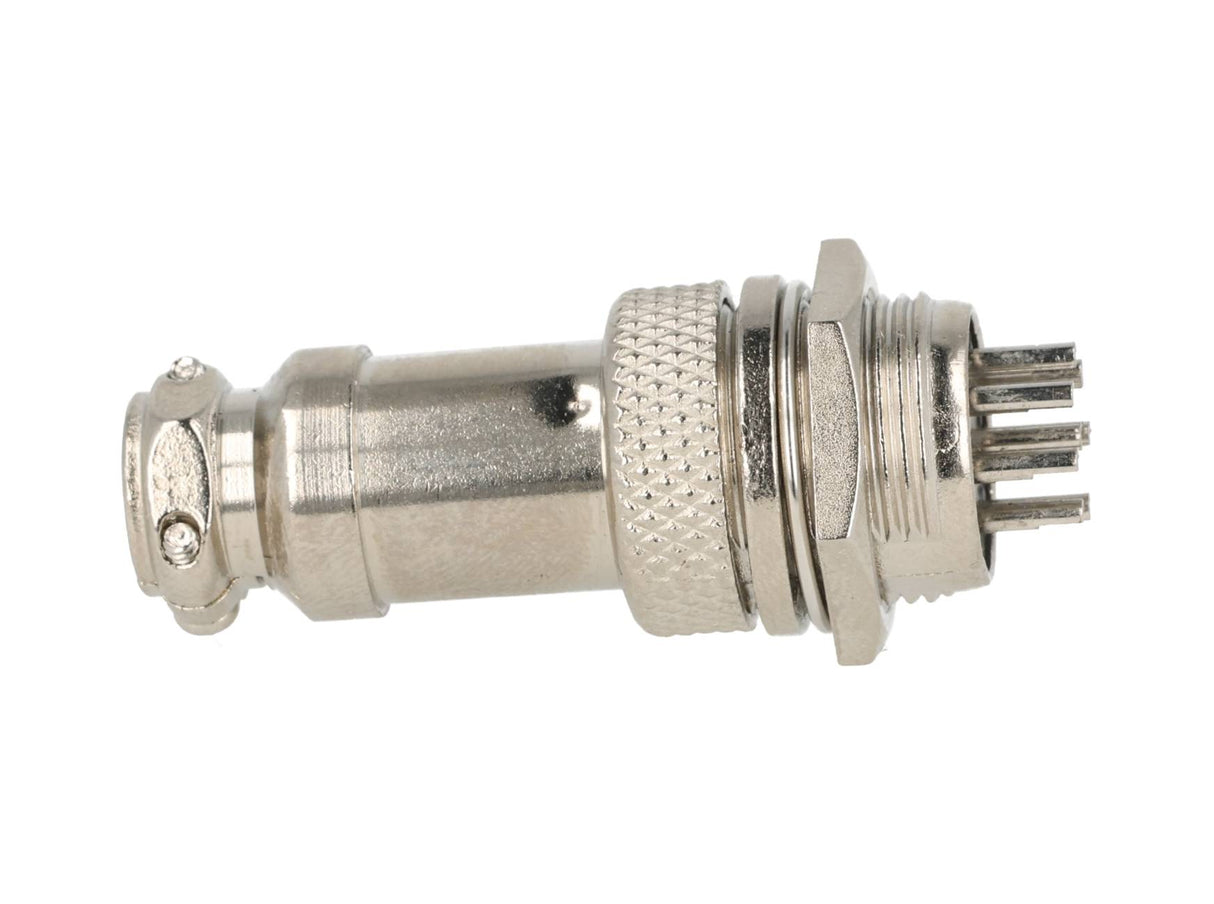 TP-GX16-8P — CONECTORES (PAR) GX16 8 PIN MACHO/HEMBRAPARA PANEL Y EXTENSION 4A/125VCA 16mm