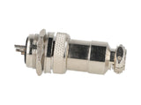 TP-GX20-2P — CONECTORES (PAR) GX20 2 PIN MACHO/HEMBRAPARA PANEL Y EXTENSION 7A/125VCA, 20mm