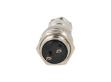 TP-GX20-2P — CONECTORES (PAR) GX20 2 PIN MACHO/HEMBRAPARA PANEL Y EXTENSION 7A/125VCA, 20mm