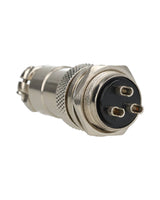 TP-GX20-3P — CONECTORES (PAR) GX20 3 PIN MACHO/HEMBRAPARA PANEL Y EXTENSION 7A/125VCA, 20mm