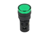 TP-LI16-G — LAMPARA PILOTO LED VERDE 16mm 220VCA*NO SON A PRUEBA DE EXPLOSION*